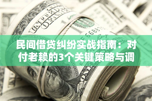 北京民间借贷纠纷实战指南：对付老赖的3个关键策略与调解盲区解析