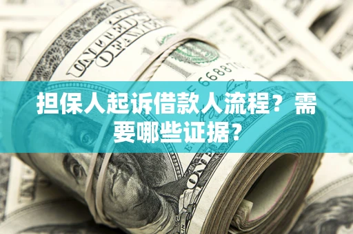 北京担保人起诉借款人流程?需要哪些证据? 北京担保人起诉借款人流程?需要哪些证据?