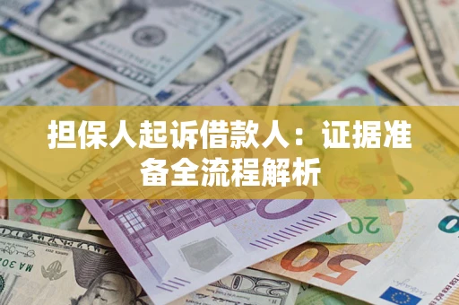 北京担保人起诉借款人：证据准备全流程解析