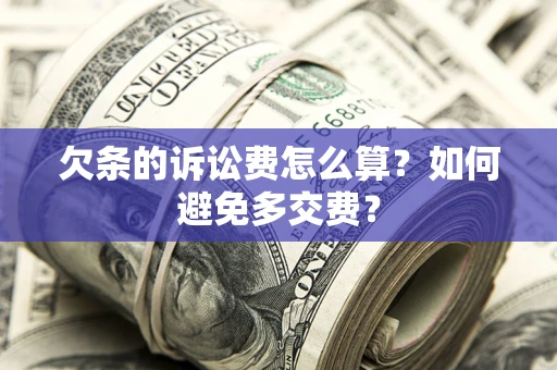 北京欠条的诉讼费怎么算？如何避免多交费？