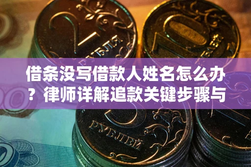 北京借条没写借款人姓名怎么办？律师详解追款关键步骤与证据链构建