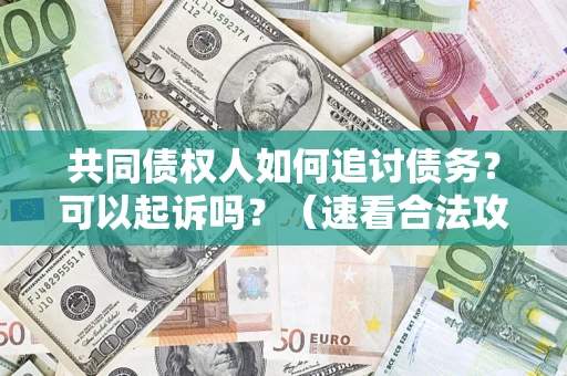 北京共同债权人如何追讨债务？可以起诉吗？（速看合法攻略）