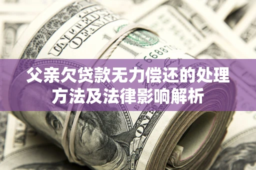 北京父亲欠贷款无力偿还的处理方法及法律影响解析