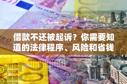 北京借款不还被起诉？你需要知道的法律程序、风险和省钱技巧