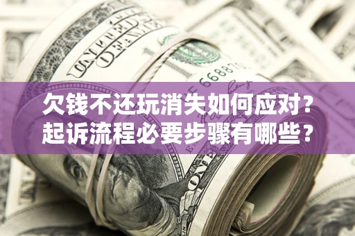 北京欠钱不还玩消失如何应对？起诉流程必要步骤有哪些？